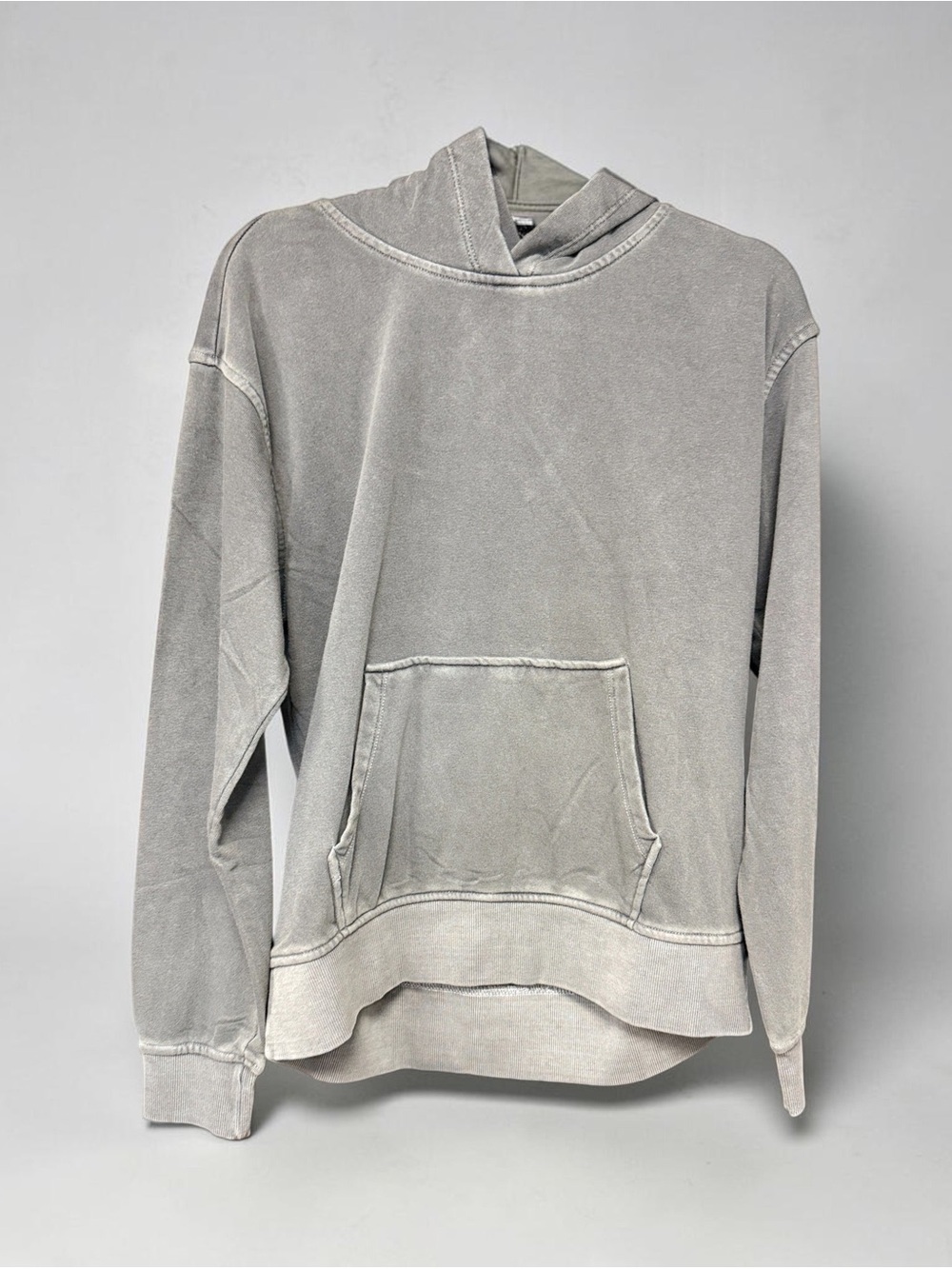 Women's Washed Gray Pullover Hoodie